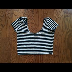 Stripped Crop Top